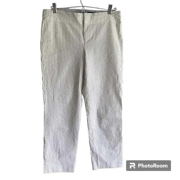 CLUB  Monaco Boho Coastal Nautical Cotton Lightweight Trouser Capri Pant Size 8 - Picture 1 of 13